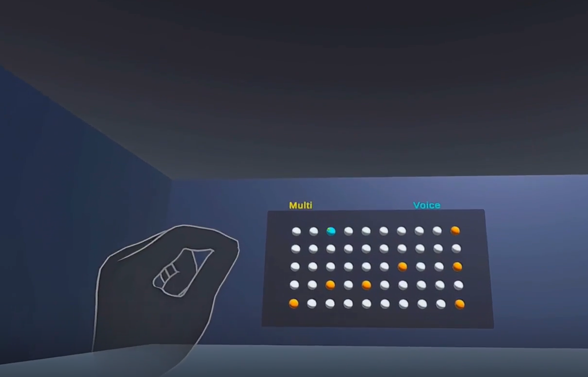 Eyes on Many paper — mode-switching gestures